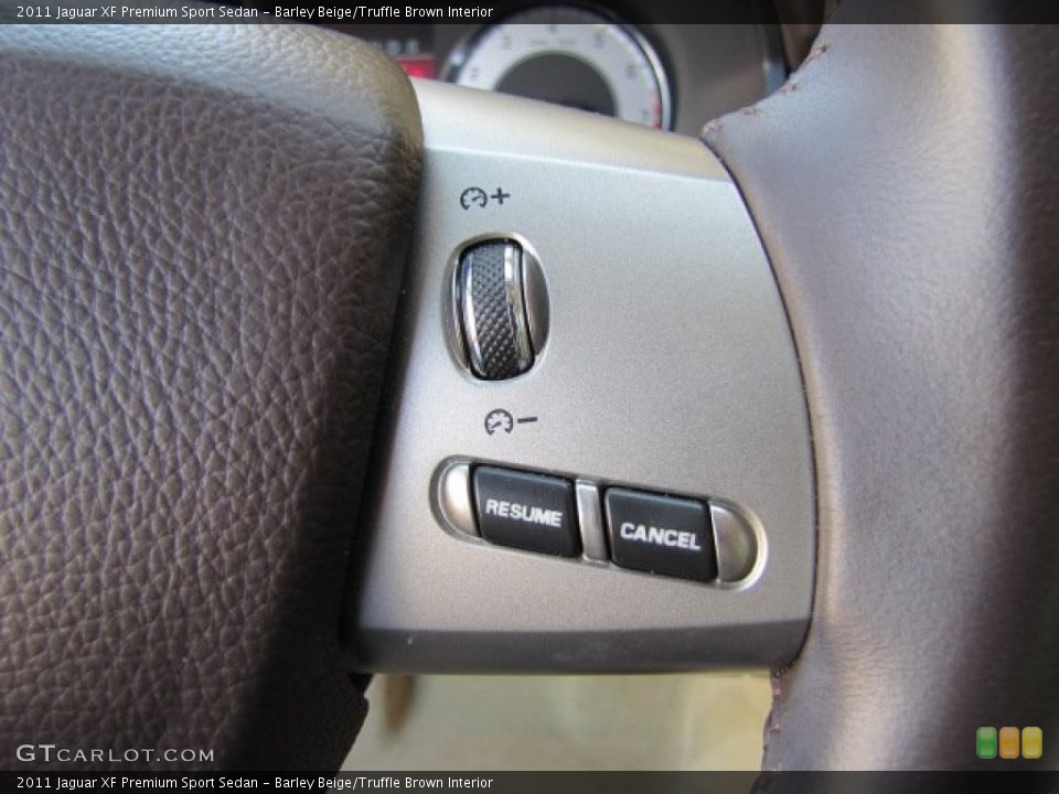 Barley Beige/Truffle Brown Interior Controls for the 2011 Jaguar XF Premium Sport Sedan #86696240
