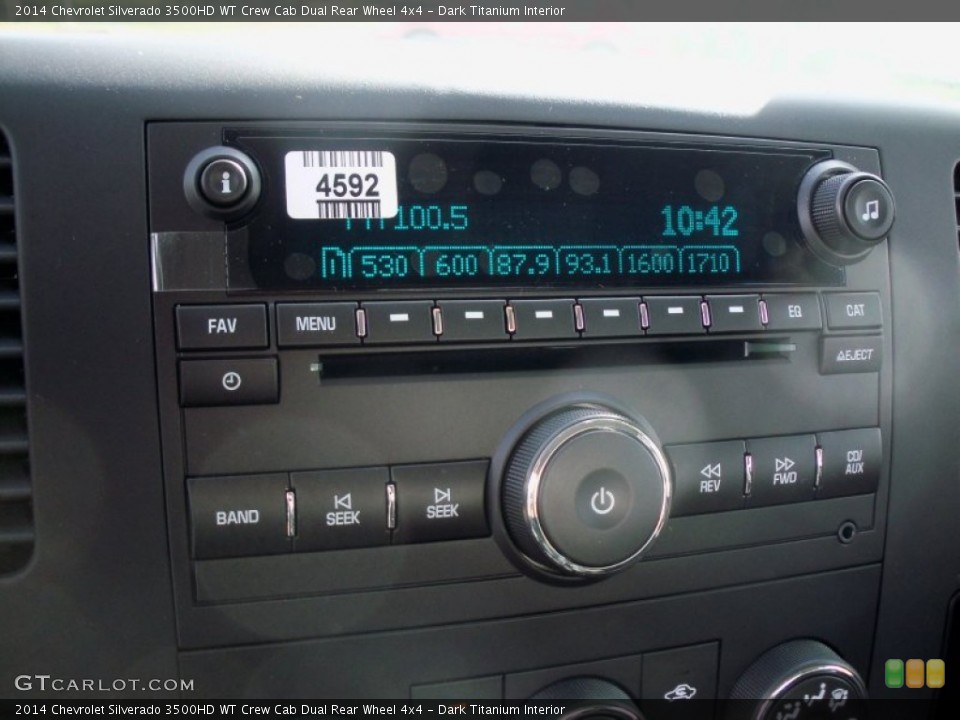 Dark Titanium Interior Audio System for the 2014 Chevrolet Silverado 3500HD WT Crew Cab Dual Rear Wheel 4x4 #86696313