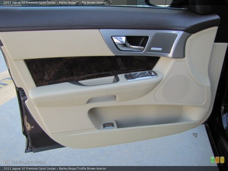Barley Beige/Truffle Brown Interior Door Panel for the 2011 Jaguar XF Premium Sport Sedan #86696763