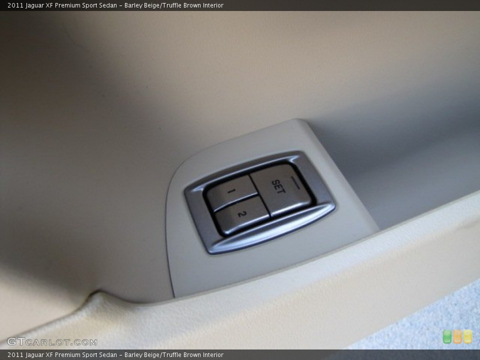 Barley Beige/Truffle Brown Interior Controls for the 2011 Jaguar XF Premium Sport Sedan #86696782