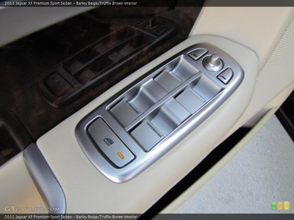 Barley Beige/Truffle Brown Interior Controls for the 2011 Jaguar XF Premium Sport Sedan #86696805