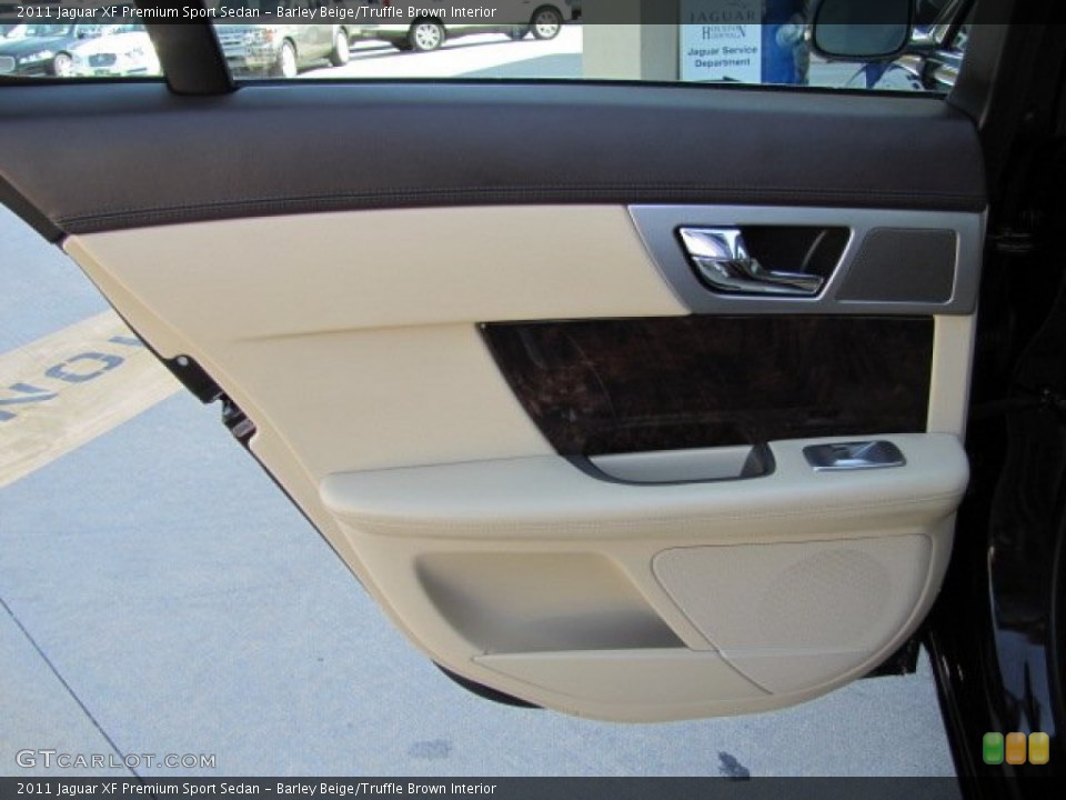 Barley Beige/Truffle Brown Interior Door Panel for the 2011 Jaguar XF Premium Sport Sedan #86696829