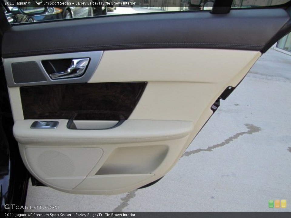 Barley Beige/Truffle Brown Interior Door Panel for the 2011 Jaguar XF Premium Sport Sedan #86696853