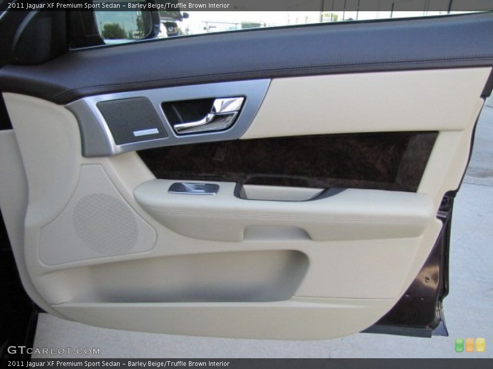 Barley Beige/Truffle Brown Interior Door Panel for the 2011 Jaguar XF Premium Sport Sedan #86696875
