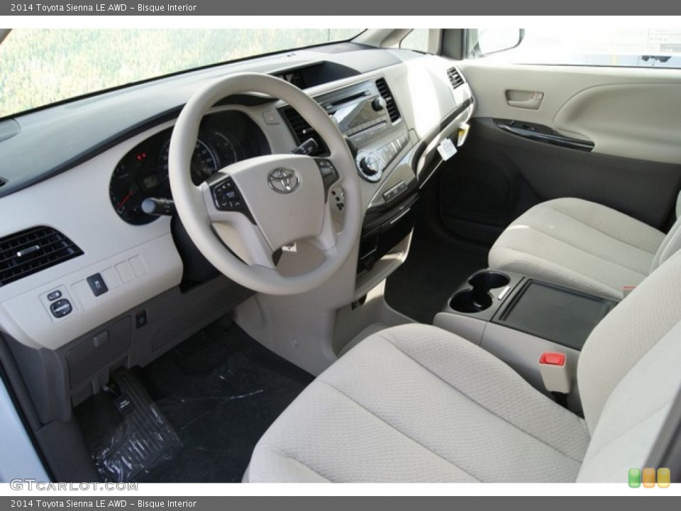 Bisque Interior Photo for the 2014 Toyota Sienna LE AWD #86696989