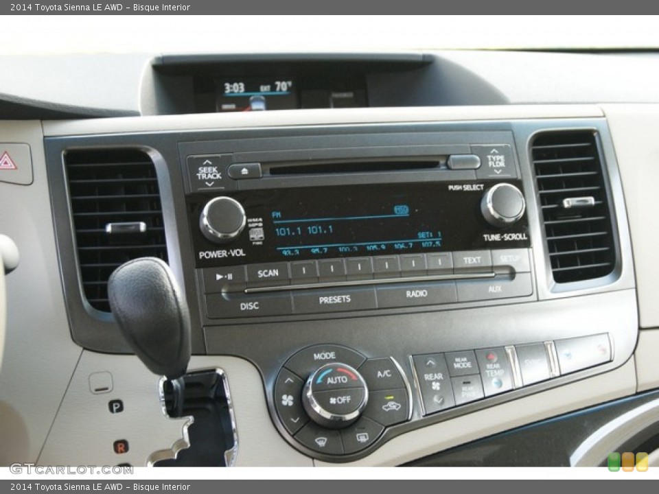 Bisque Interior Audio System for the 2014 Toyota Sienna LE AWD #86697012