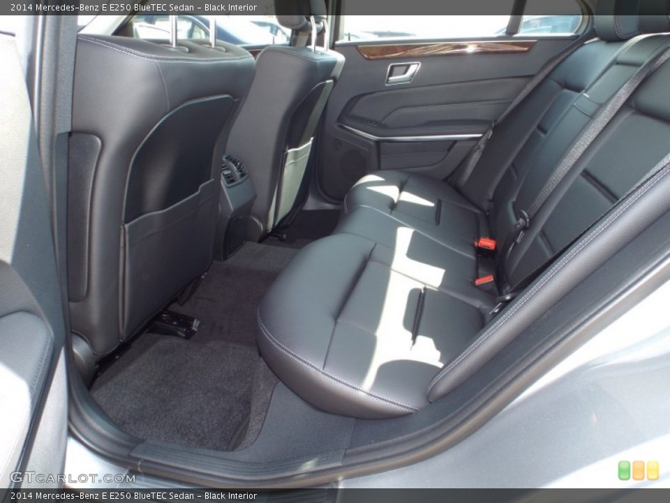 Black Interior Rear Seat for the 2014 Mercedes-Benz E E250 BlueTEC Sedan #86697384