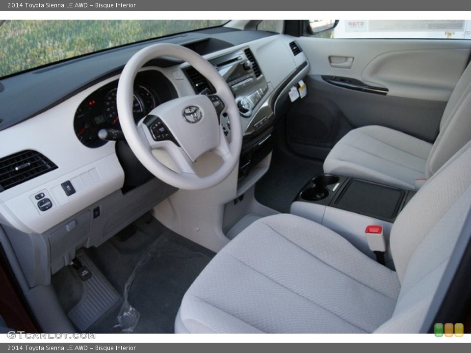 Bisque Interior Photo for the 2014 Toyota Sienna LE AWD #86697531