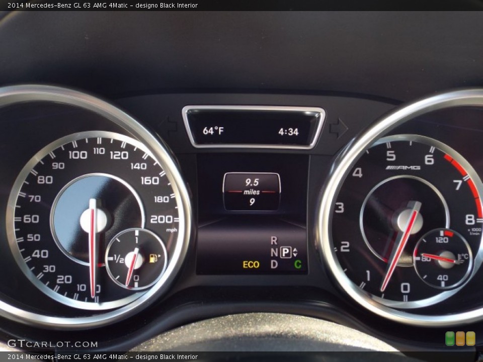 designo Black Interior Gauges for the 2014 Mercedes-Benz GL 63 AMG 4Matic #86699118