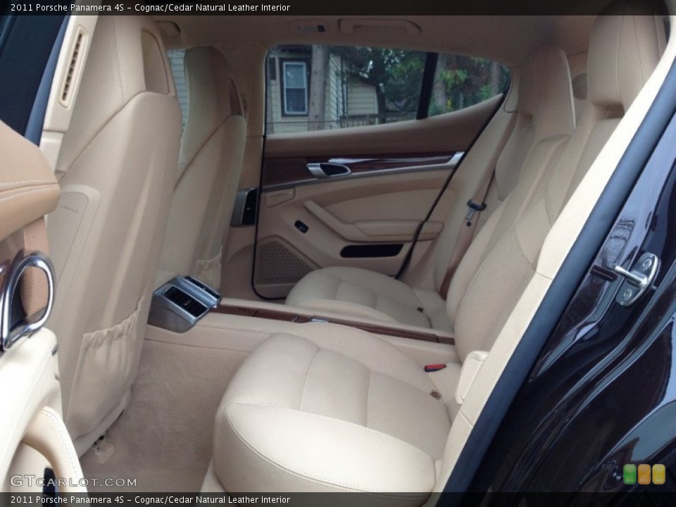 Cognac/Cedar Natural Leather Interior Rear Seat for the 2011 Porsche Panamera 4S #86699277