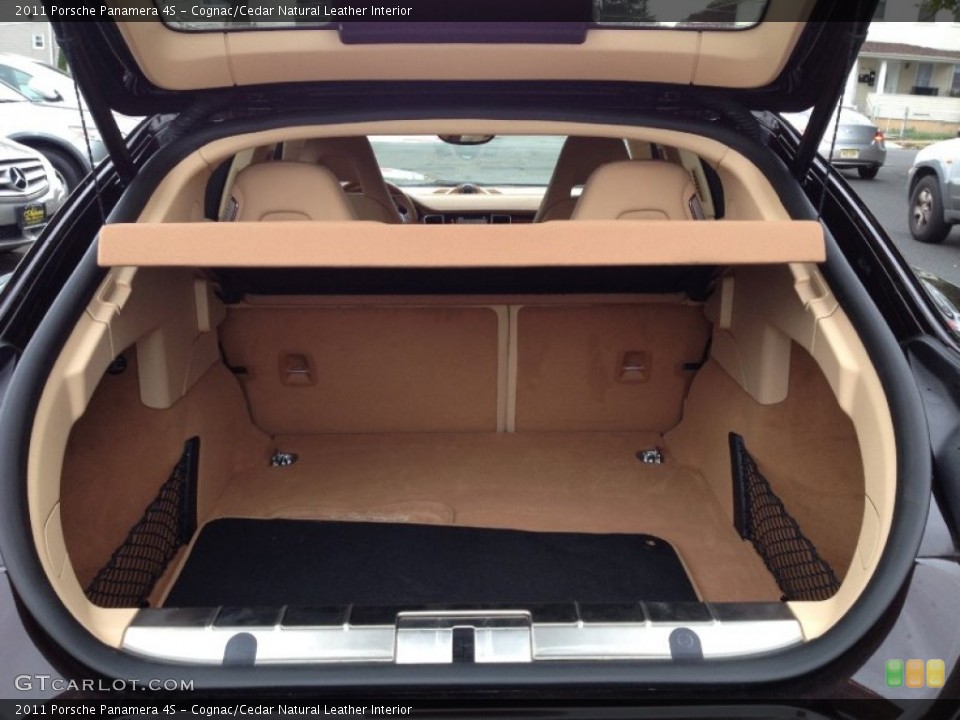 Cognac/Cedar Natural Leather Interior Trunk for the 2011 Porsche Panamera 4S #86699734