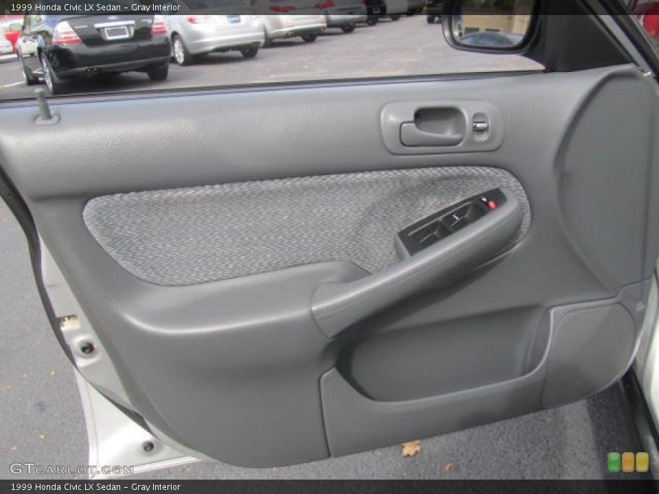 Gray Interior Door Panel for the 1999 Honda Civic LX Sedan #86701225