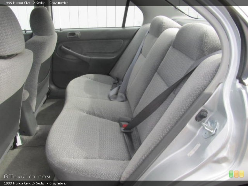 Gray Interior Rear Seat for the 1999 Honda Civic LX Sedan #86701266