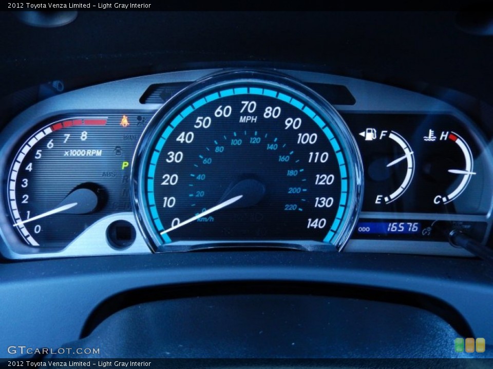 Light Gray Interior Gauges for the 2012 Toyota Venza Limited #86701285