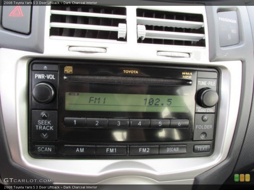 Dark Charcoal Interior Audio System for the 2008 Toyota Yaris S 3 Door Liftback #86702784
