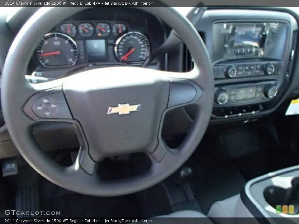 Jet Black/Dark Ash Interior Steering Wheel for the 2014 Chevrolet Silverado 1500 WT Regular Cab 4x4 #86704954
