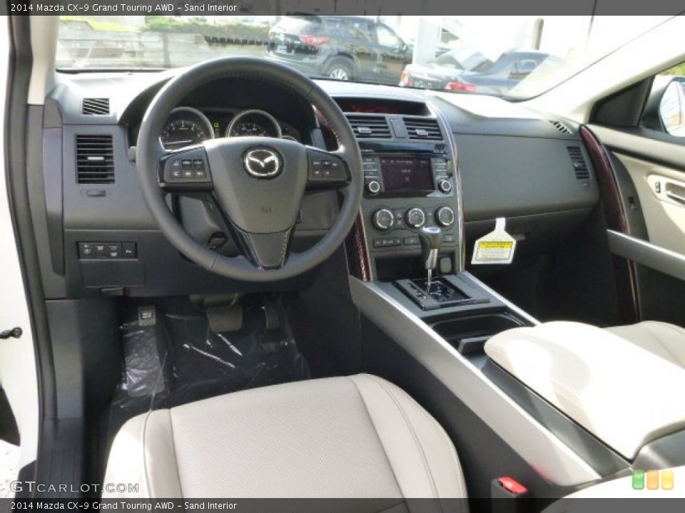 Sand Interior Dashboard for the 2014 Mazda CX-9 Grand Touring AWD #86708265