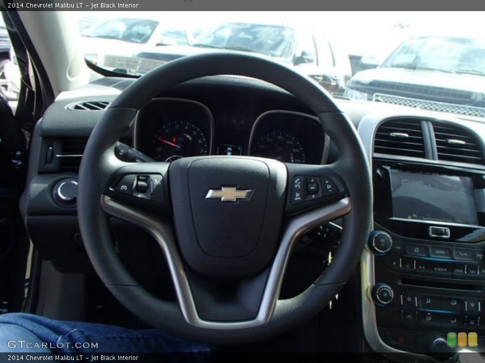 Jet Black Interior Steering Wheel for the 2014 Chevrolet Malibu LT #86709186