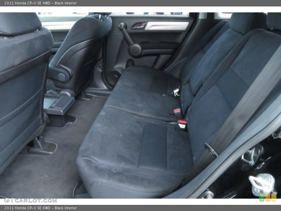 Black Interior Rear Seat for the 2011 Honda CR-V SE 4WD #86709771