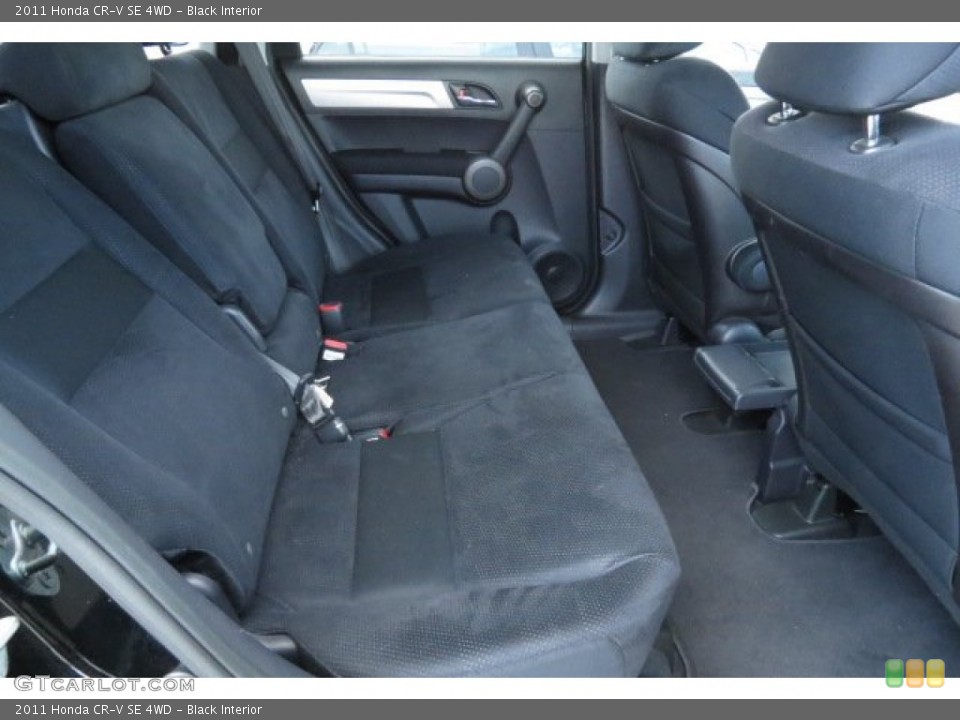Black Interior Rear Seat for the 2011 Honda CR-V SE 4WD #86709816