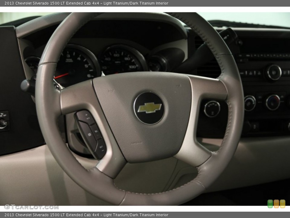 Light Titanium/Dark Titanium Interior Steering Wheel for the 2013 Chevrolet Silverado 1500 LT Extended Cab 4x4 #86710248