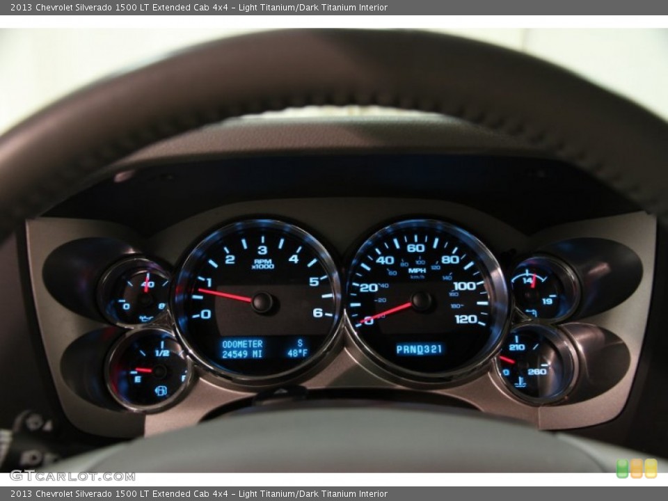 Light Titanium/Dark Titanium Interior Gauges for the 2013 Chevrolet Silverado 1500 LT Extended Cab 4x4 #86710293