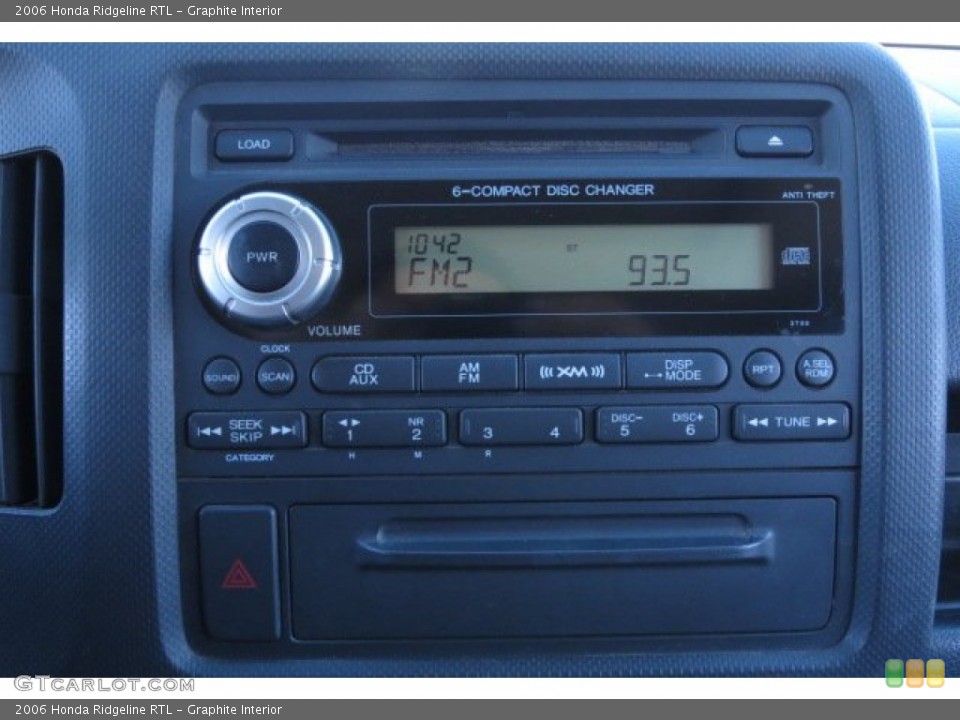 Graphite Interior Audio System for the 2006 Honda Ridgeline RTL #86710650