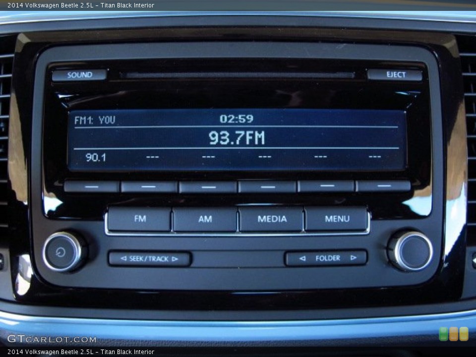 Titan Black Interior Audio System for the 2014 Volkswagen Beetle 2.5L #86711211