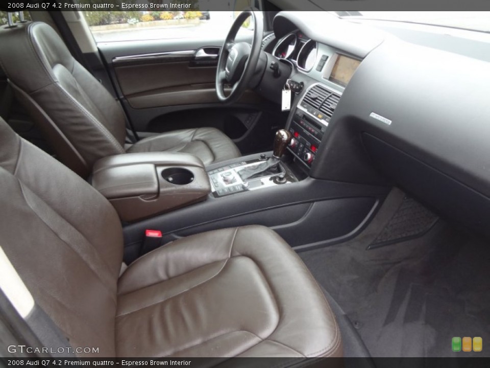 Espresso Brown 2008 Audi Q7 Interiors