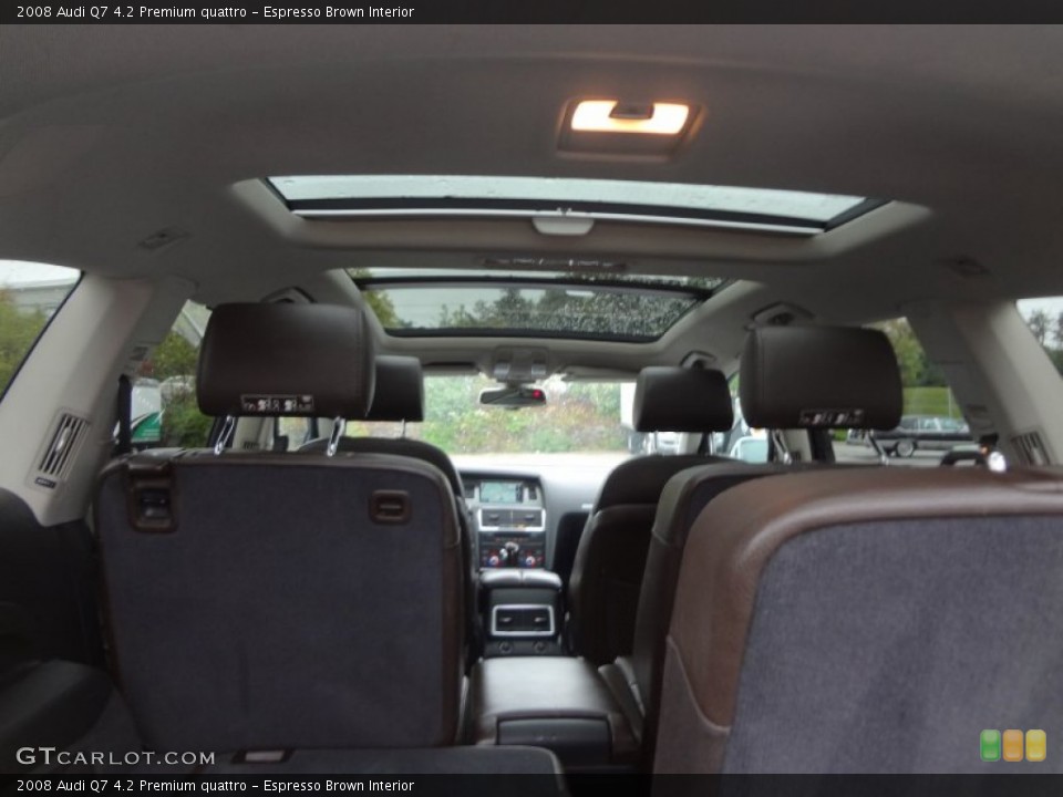 Espresso Brown Interior Sunroof for the 2008 Audi Q7 4.2 Premium quattro #86711574
