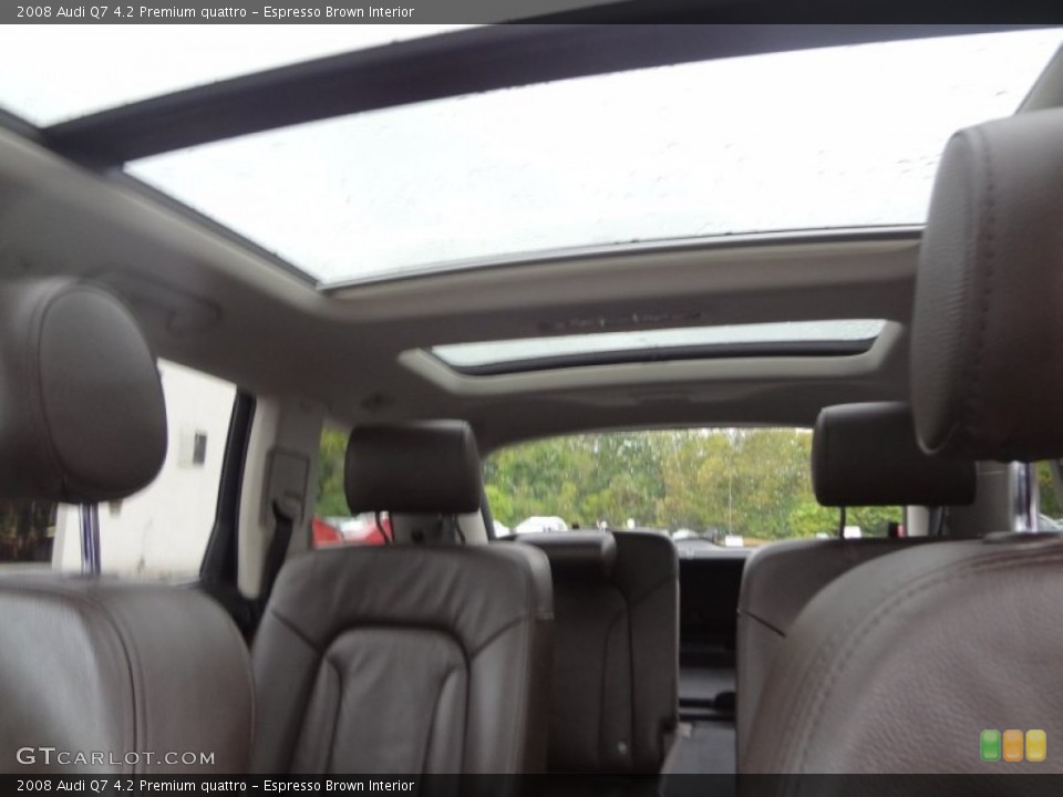 Espresso Brown Interior Sunroof for the 2008 Audi Q7 4.2 Premium quattro #86711595