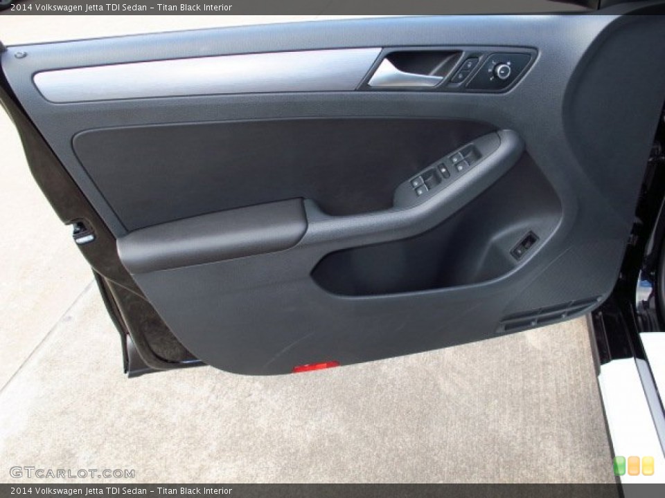 Titan Black Interior Door Panel for the 2014 Volkswagen Jetta TDI Sedan #86713632