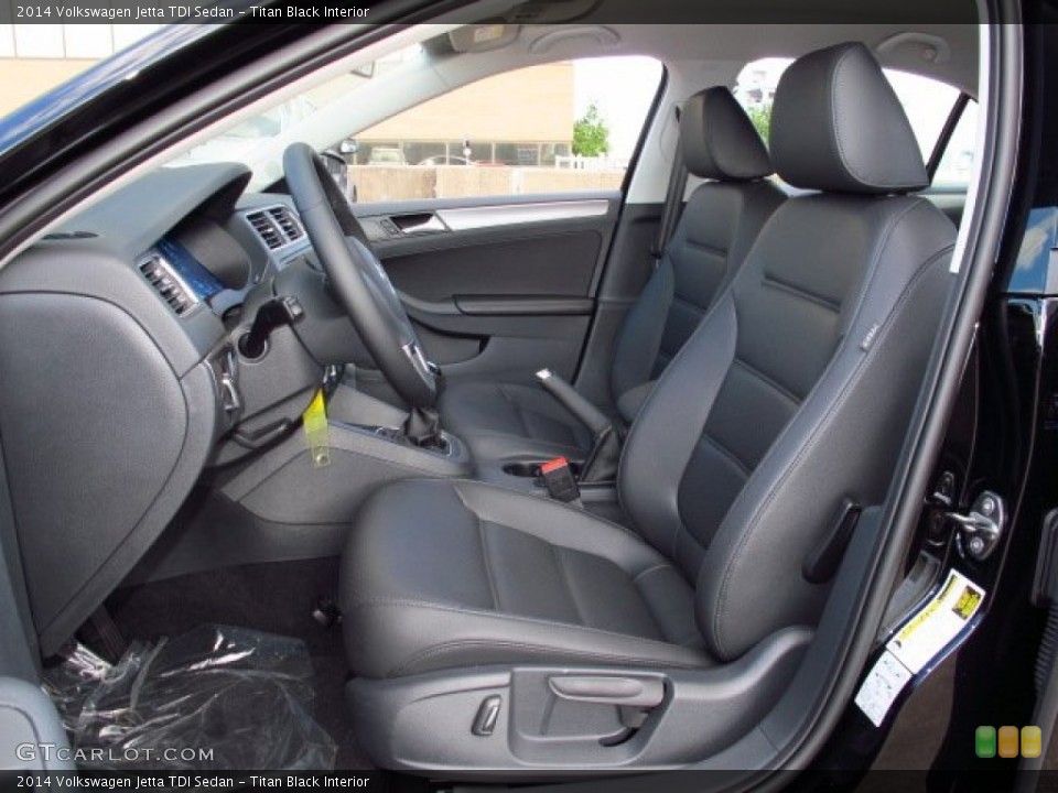 Titan Black Interior Photo for the 2014 Volkswagen Jetta TDI Sedan #86713653