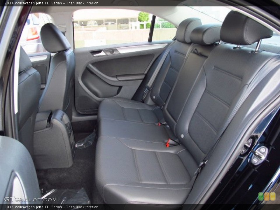 Titan Black Interior Rear Seat for the 2014 Volkswagen Jetta TDI Sedan #86713701