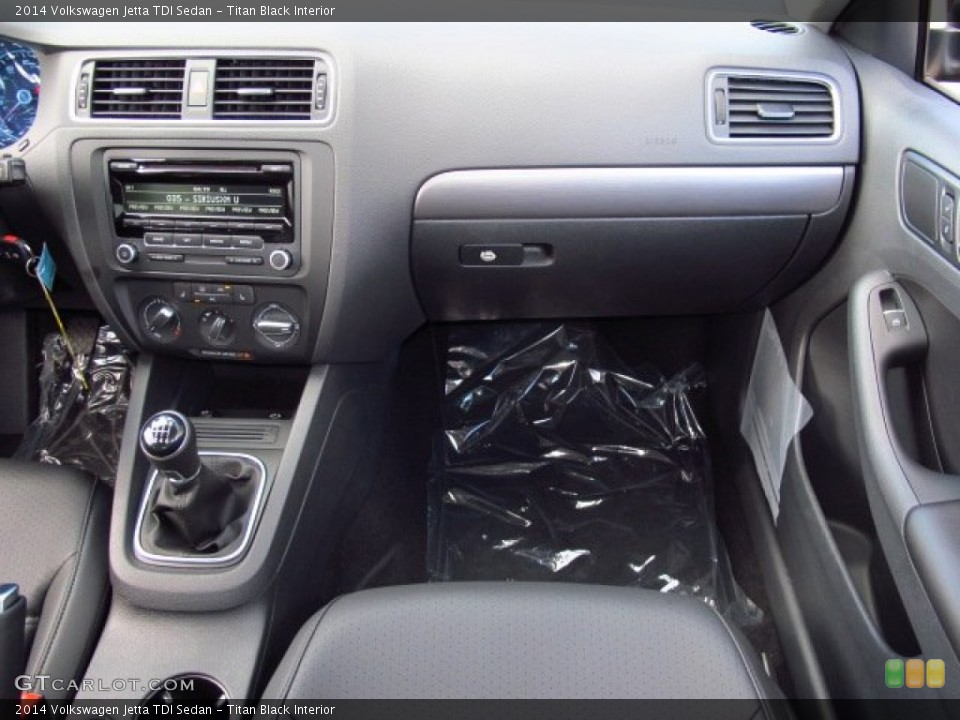 Titan Black Interior Dashboard for the 2014 Volkswagen Jetta TDI Sedan #86713740