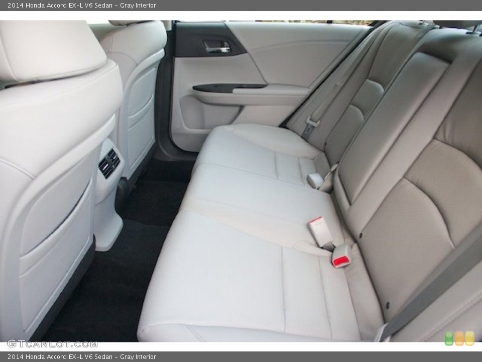 Gray Interior Rear Seat for the 2014 Honda Accord EX-L V6 Sedan #86714256
