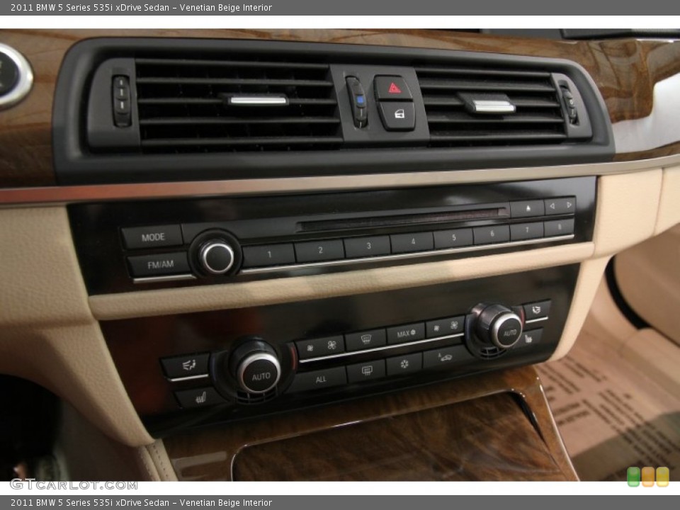 Venetian Beige Interior Controls for the 2011 BMW 5 Series 535i xDrive Sedan #86714597