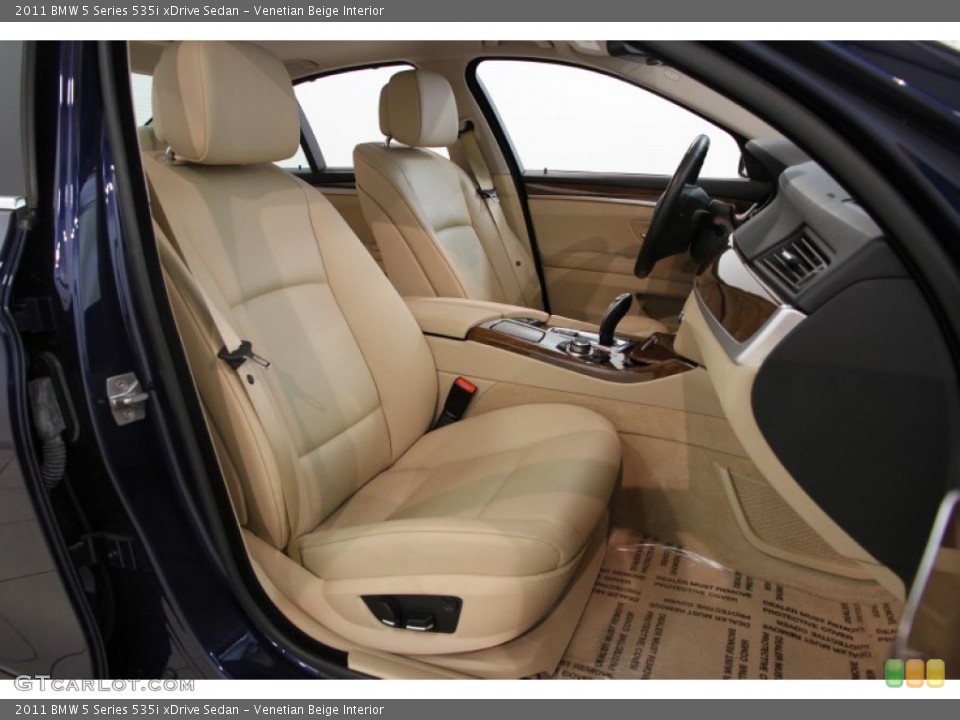 Venetian Beige Interior Front Seat for the 2011 BMW 5 Series 535i xDrive Sedan #86714976