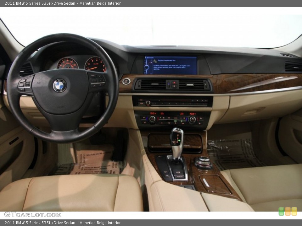 Venetian Beige Interior Dashboard for the 2011 BMW 5 Series 535i xDrive Sedan #86715081