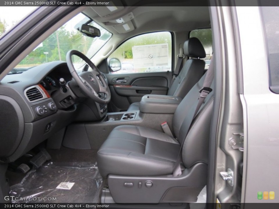 Ebony Interior Front Seat for the 2014 GMC Sierra 2500HD SLT Crew Cab 4x4 #86717784
