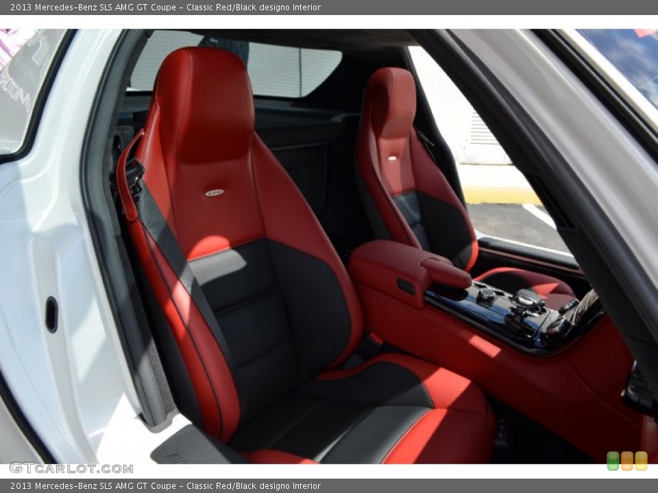 Classic Red/Black designo Interior Front Seat for the 2013 Mercedes-Benz SLS AMG GT Coupe #86718396