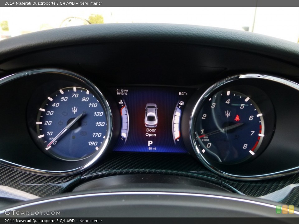 Nero Interior Gauges for the 2014 Maserati Quattroporte S Q4 AWD #86722302