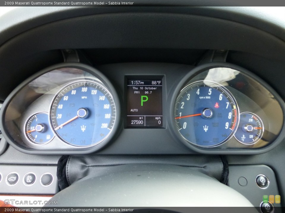 Sabbia Interior Gauges for the 2009 Maserati Quattroporte  #86723250