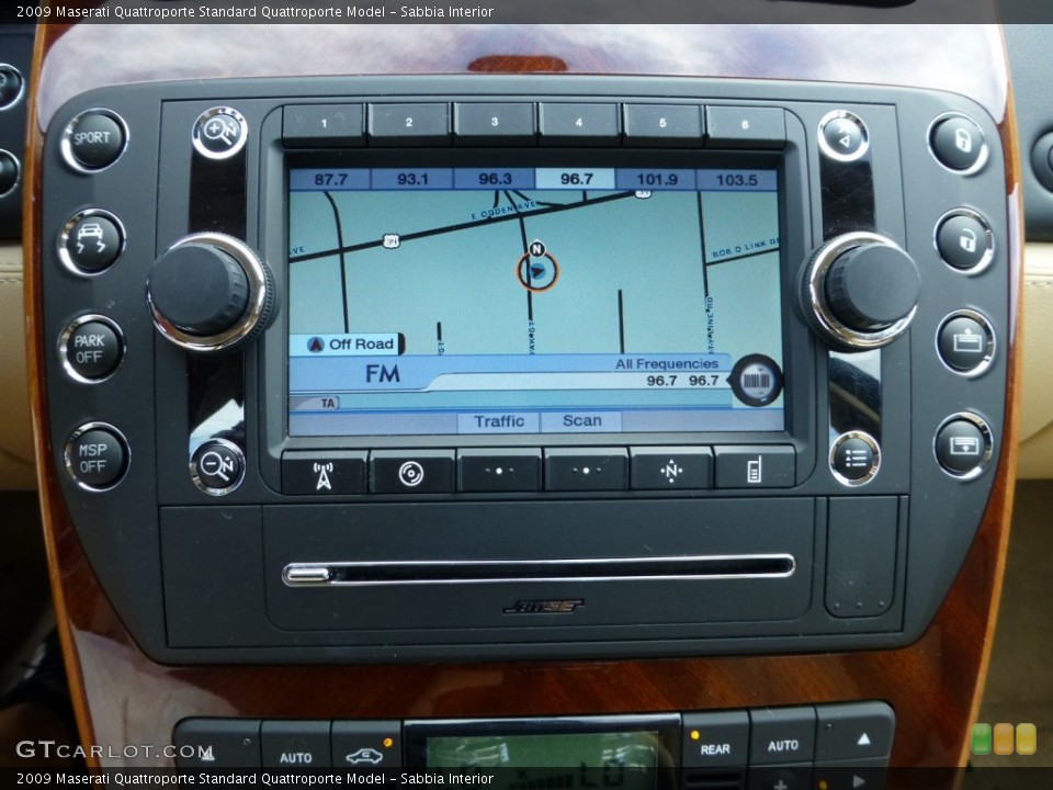 Sabbia Interior Navigation for the 2009 Maserati Quattroporte  #86723322