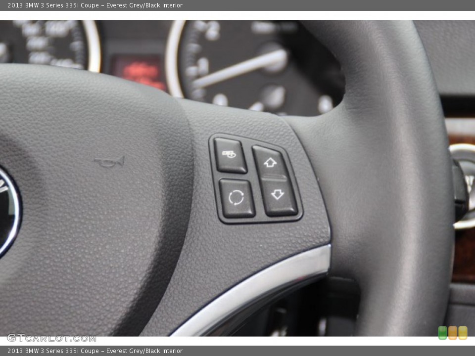 Everest Grey/Black Interior Controls for the 2013 BMW 3 Series 335i Coupe #86732616