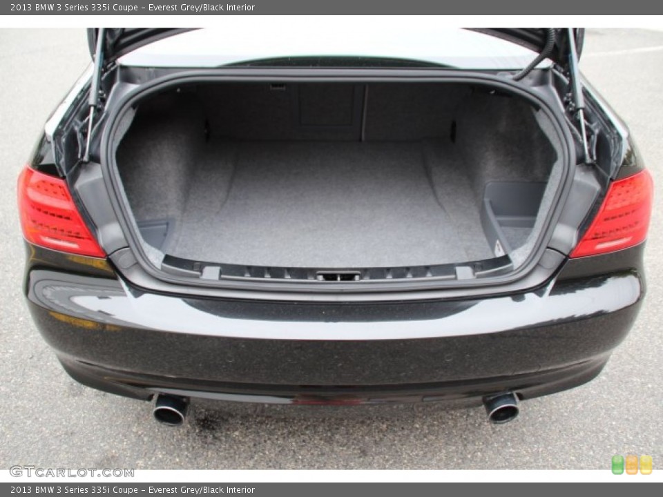 Everest Grey/Black Interior Trunk for the 2013 BMW 3 Series 335i Coupe #86732679
