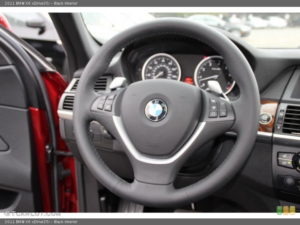 Black Interior Steering Wheel for the 2011 BMW X6 xDrive35i #86733273