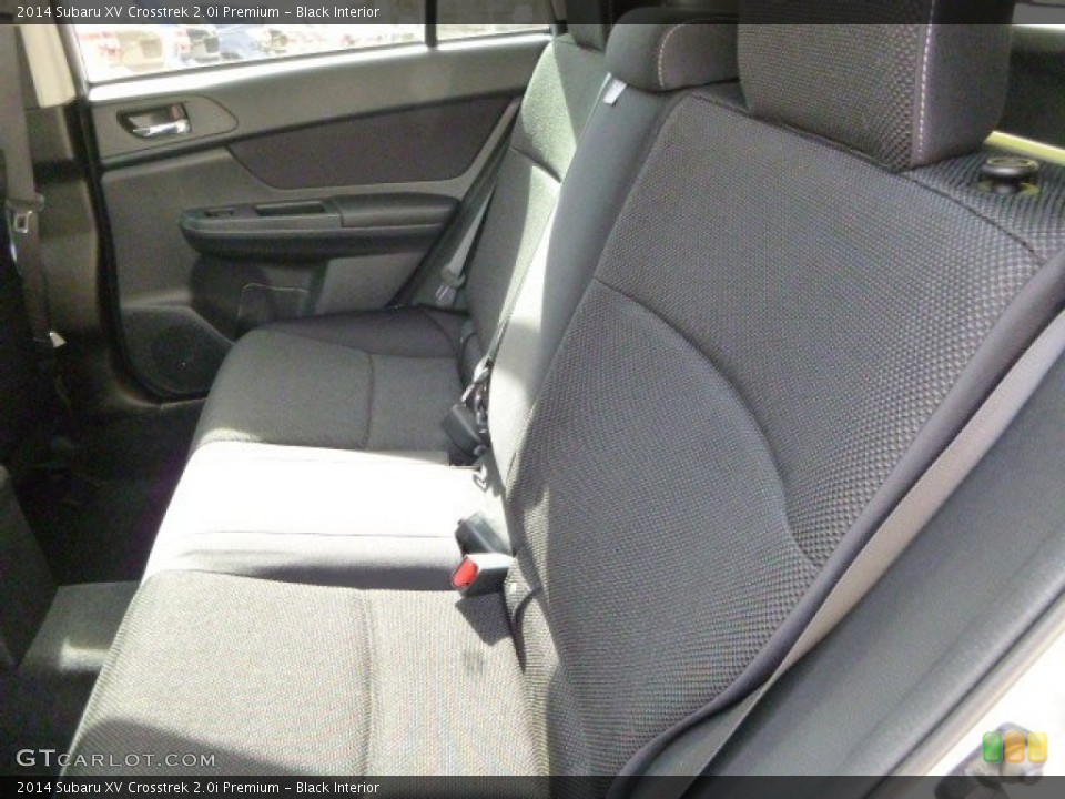 Black Interior Rear Seat for the 2014 Subaru XV Crosstrek 2.0i Premium #86738388