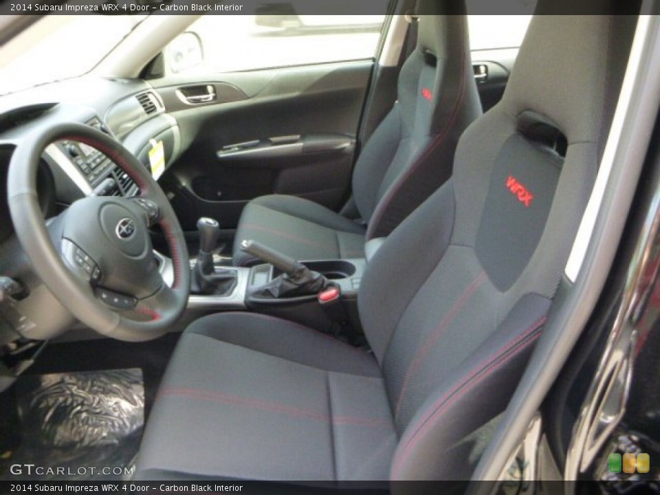 Carbon Black Interior Photo for the 2014 Subaru Impreza WRX 4 Door #86746275