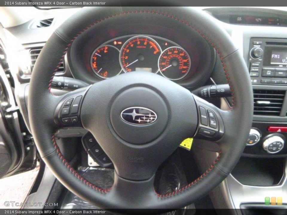 Carbon Black Interior Steering Wheel for the 2014 Subaru Impreza WRX 4 Door #86746431